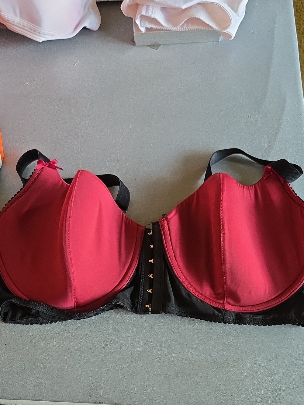 Women's Underwire Front‑Hook Bra in Red